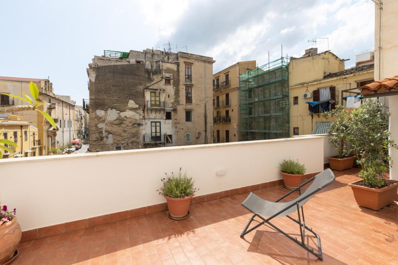 Ferienwohnung La Casa Del Cacciatore - Alloggio Con Terrazzo Palermo Exterior foto