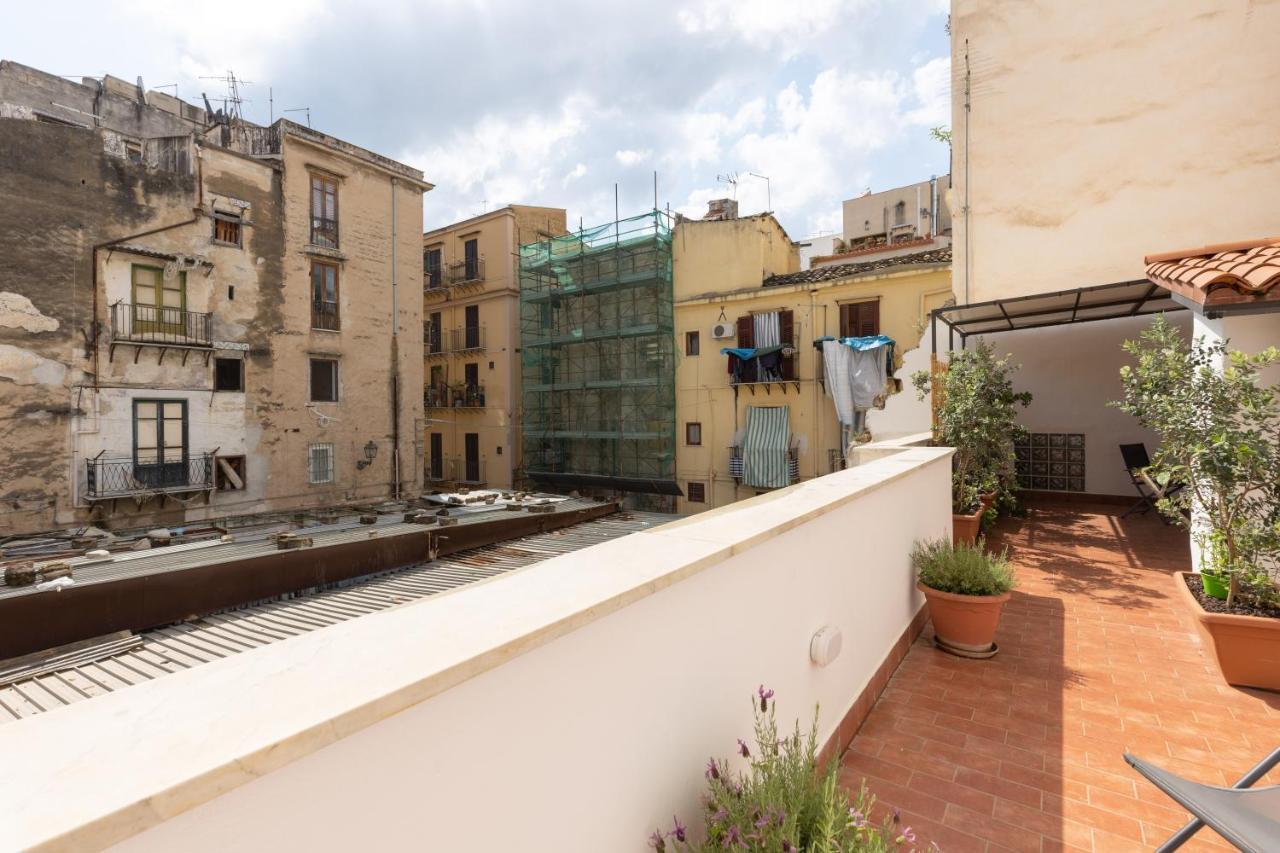 Ferienwohnung La Casa Del Cacciatore - Alloggio Con Terrazzo Palermo Exterior foto